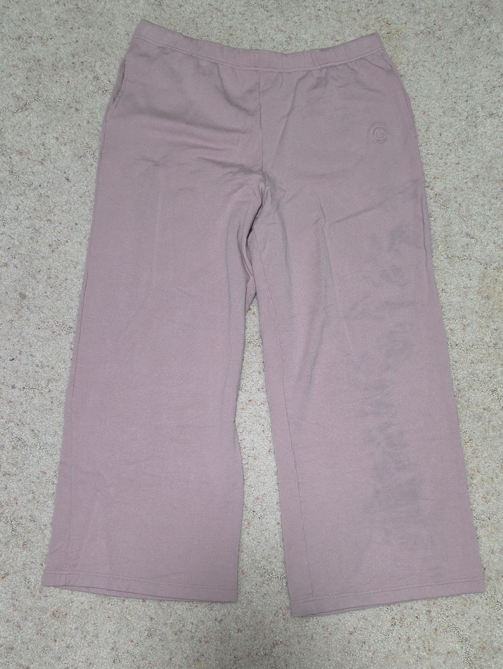 Victoria's Secret Dusty Mauve Wide-Leg Sweatpants